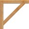 Ekena Millwork Traditional Block Rough Sawn Bracket w/ Offset Brace, Western Red Cedar, 6"W x 36"D x 36"H BKT0604X36X36TRA05RWR - alternate 2